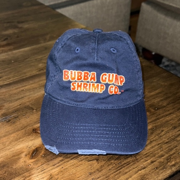 Bubba Gump Shrimp Co. Restaurant Navy Cap Hat Denver Colorado Adjustable - Picture 1 of 6